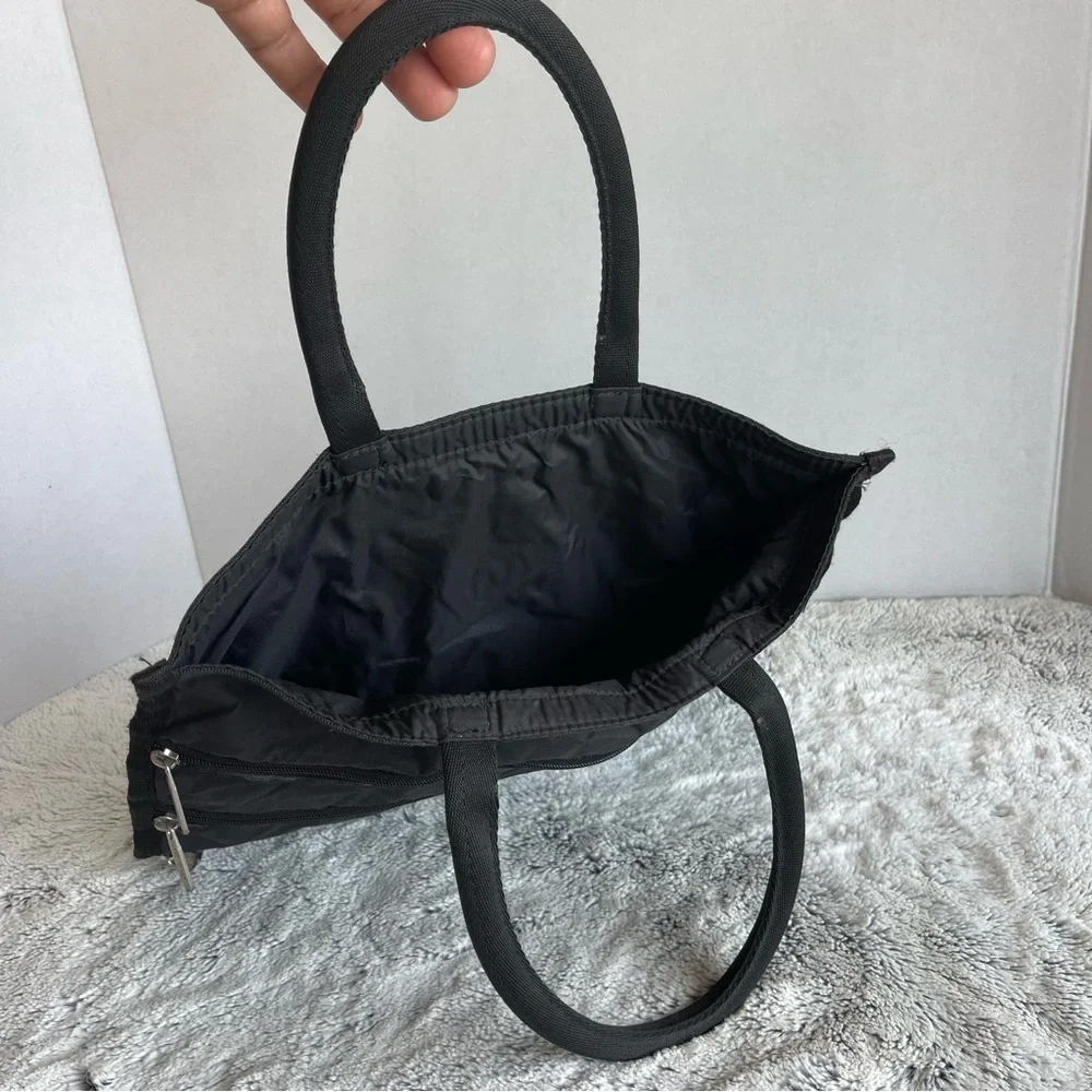 LeSportsac Handbag/Shoulder Bag, 2-way, Black, 3 Pockets